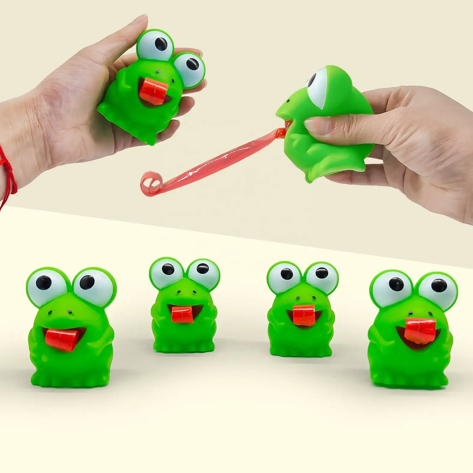 Kids Toys Videos - Интерактивная игрушка-антистресс: креативная лягушка/динозавр с высунутым