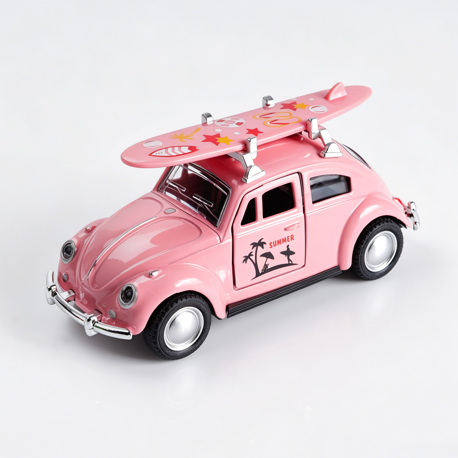 Kids Y Toys - Машинка-модель Volkswagen Beetle 1:36, розовая, из