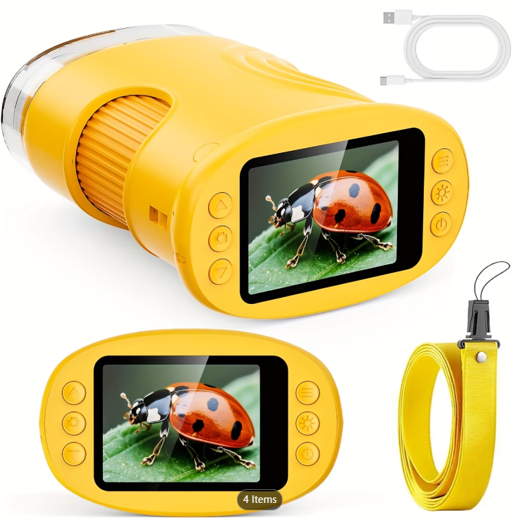 Microscope Kids Science - Портативный карманный микроскоп 1000X для детей