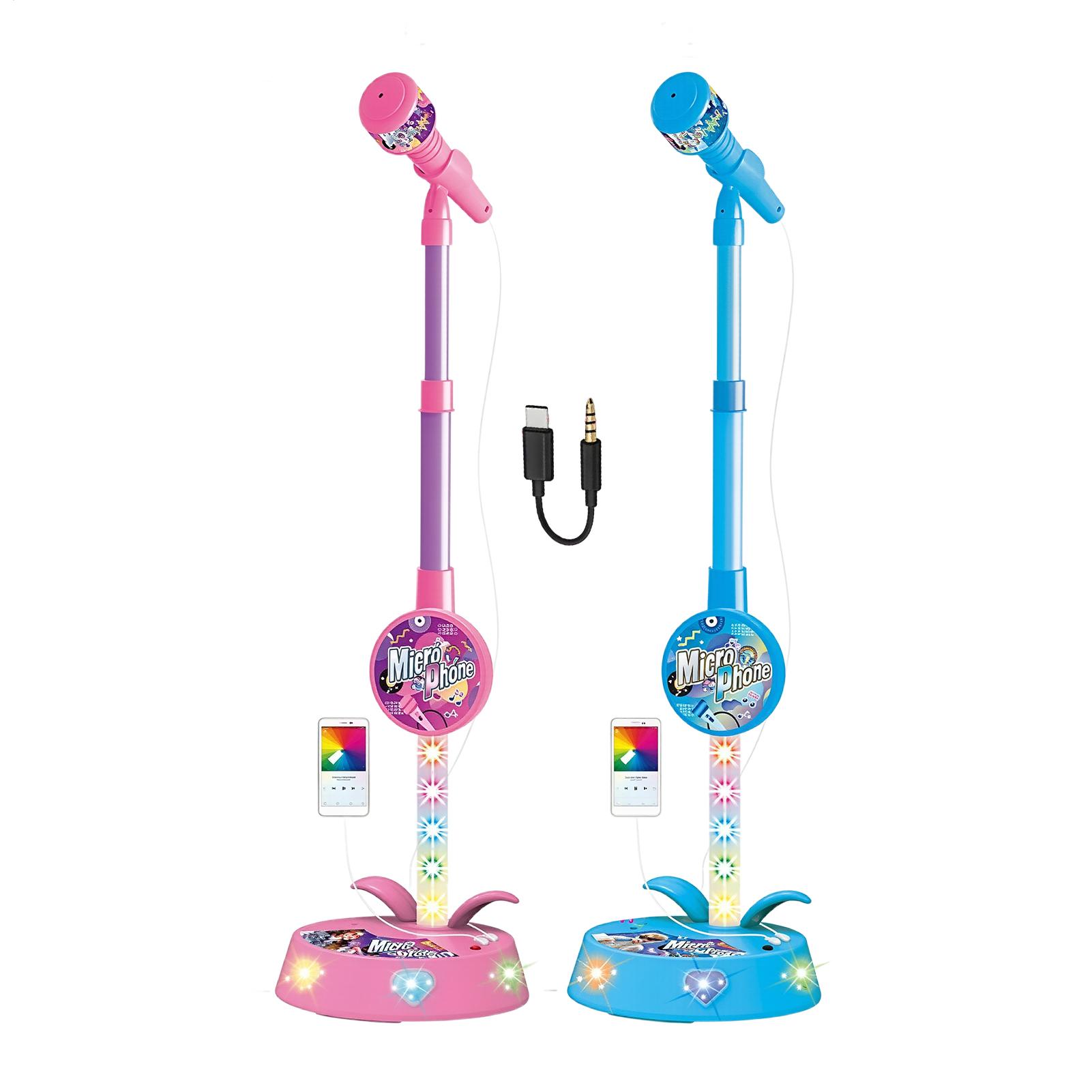 Kids Y Toys - Детский микрофон с подставкой, беспроводной, с