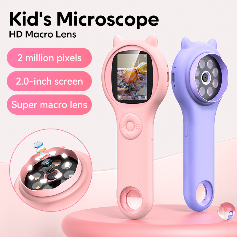 Microscope Kids Science - Мини-детский оптический микроскоп с функцией фото