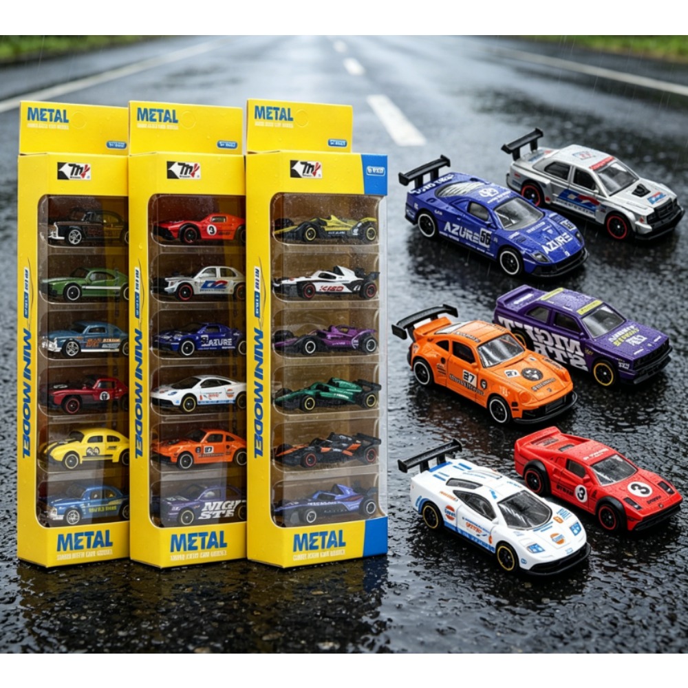 Kids Toys Amazon - Набор из 6 ретро-моделей гоночных автомобилей