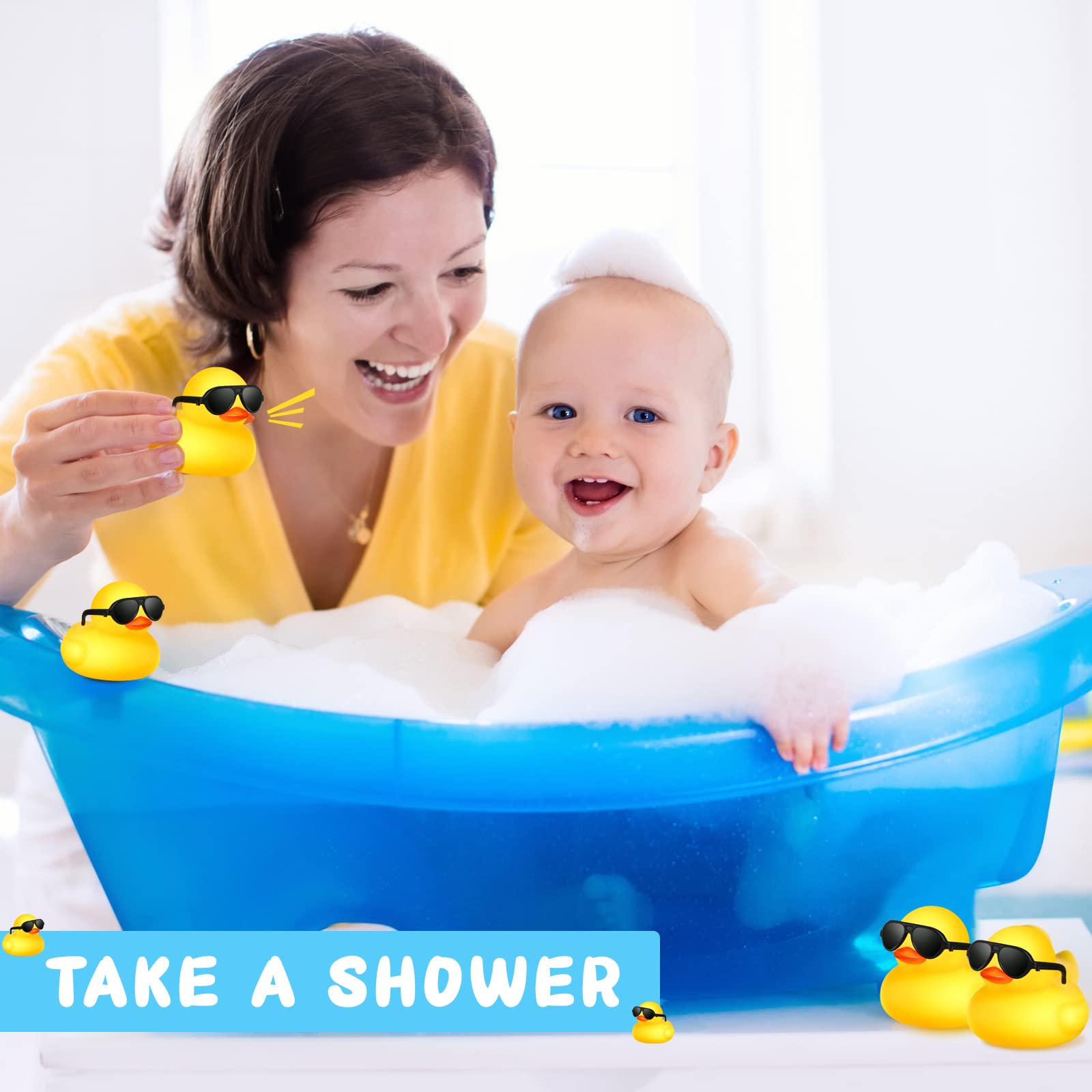 1-100 шт. желтые мини-резиновы – обзор и цена Rubber Duck Bath