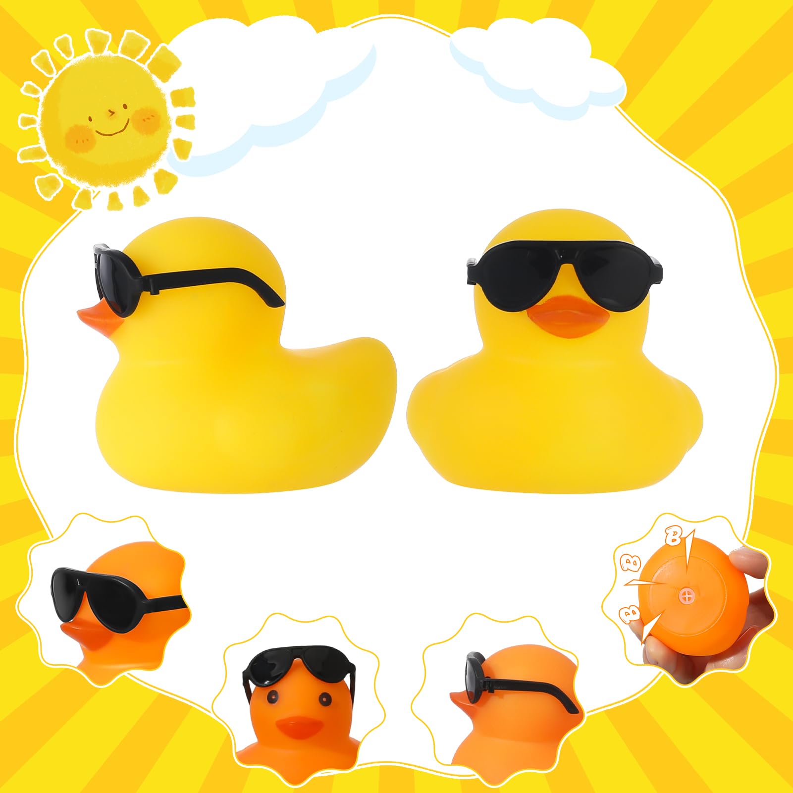 6/12/24/48 шт. черные резиновы – обзор и цена Rubber Duck Bath
