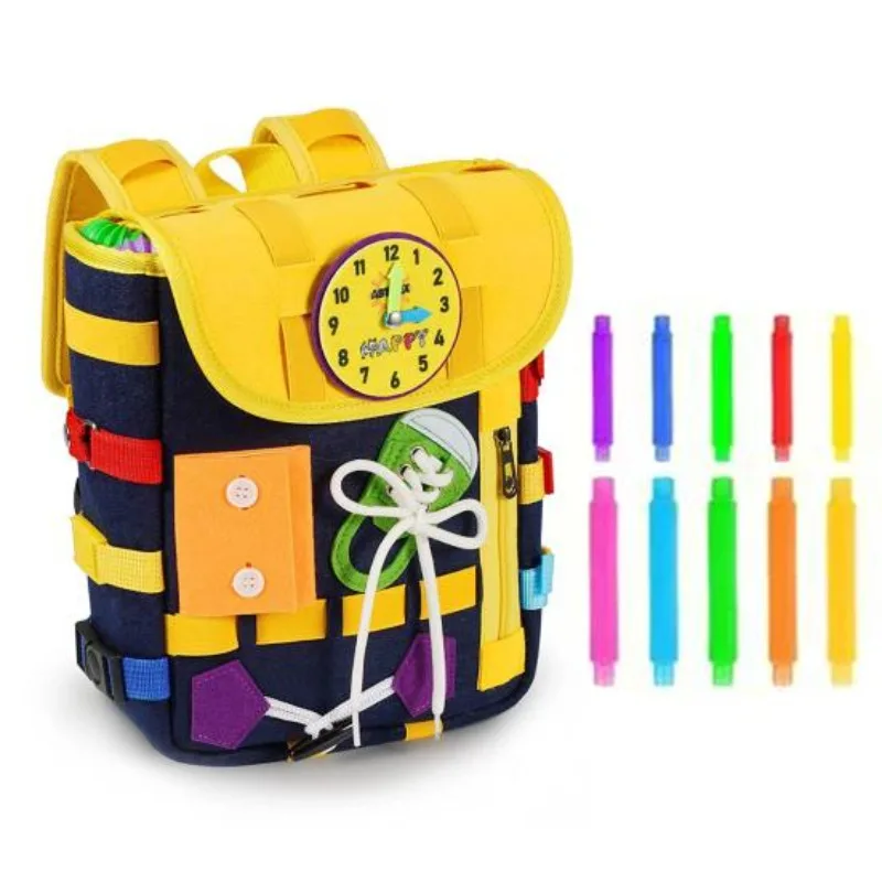 Фетровый рюкзак Монтессори для – обзор и цена Kids Zipper Toys