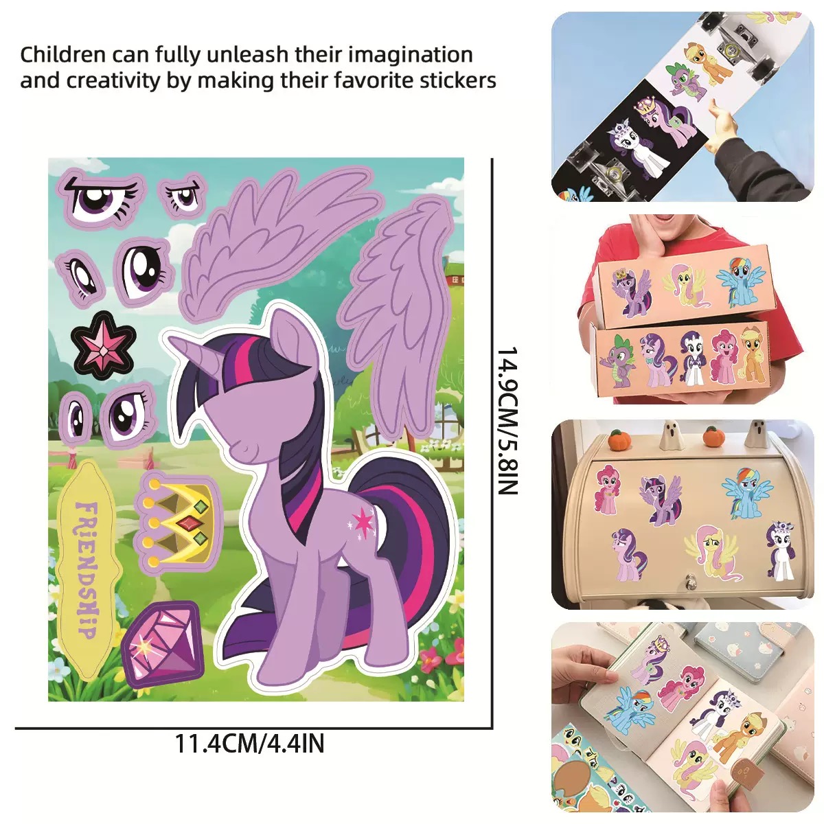 Набор из 8/16 наклеек My Littl – обзор и цена Kids Toys Png