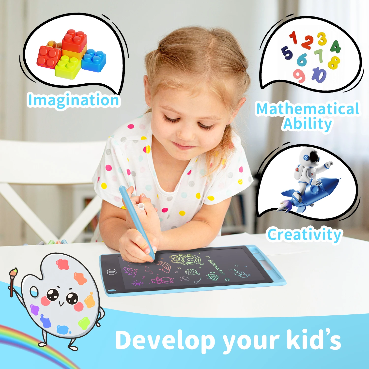 8,5-дюймовый ЖК-планшет для пи – обзор и цена Kids Toys Drawing
